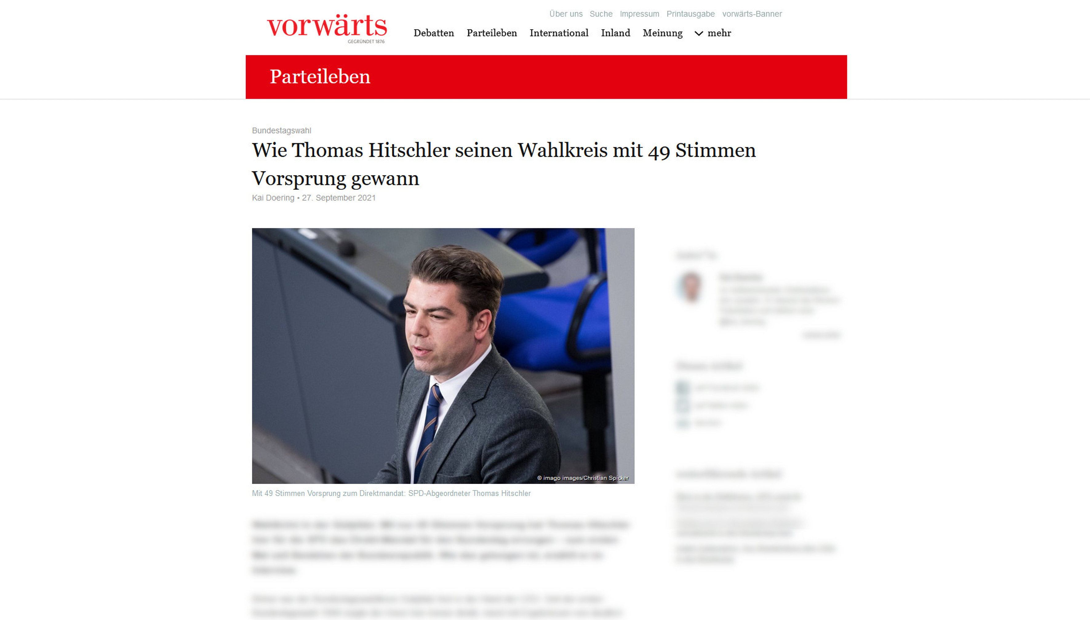 Vorwärts 27.09.2021